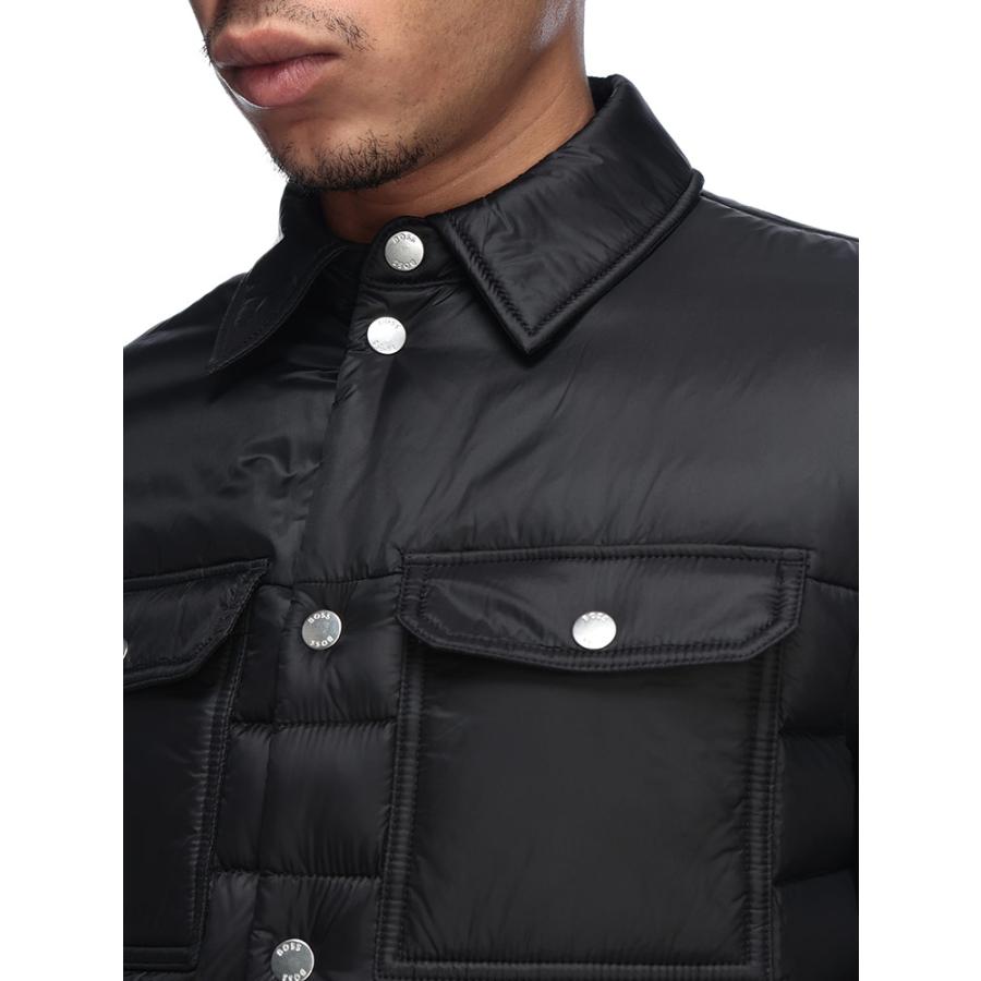 ヒューゴボス HUGO BOSS ダウンジャケット メンズ 50 HUGO BOSS (ヒューゴボス) フランネル フルジップ ダウンジャケット