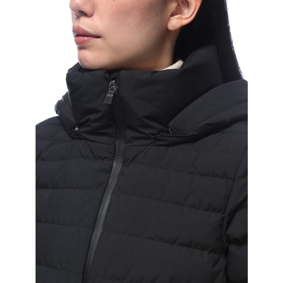 HERNO（ヘルノ） ダウン コート レディース ロゴ ミドル丈 Aライン