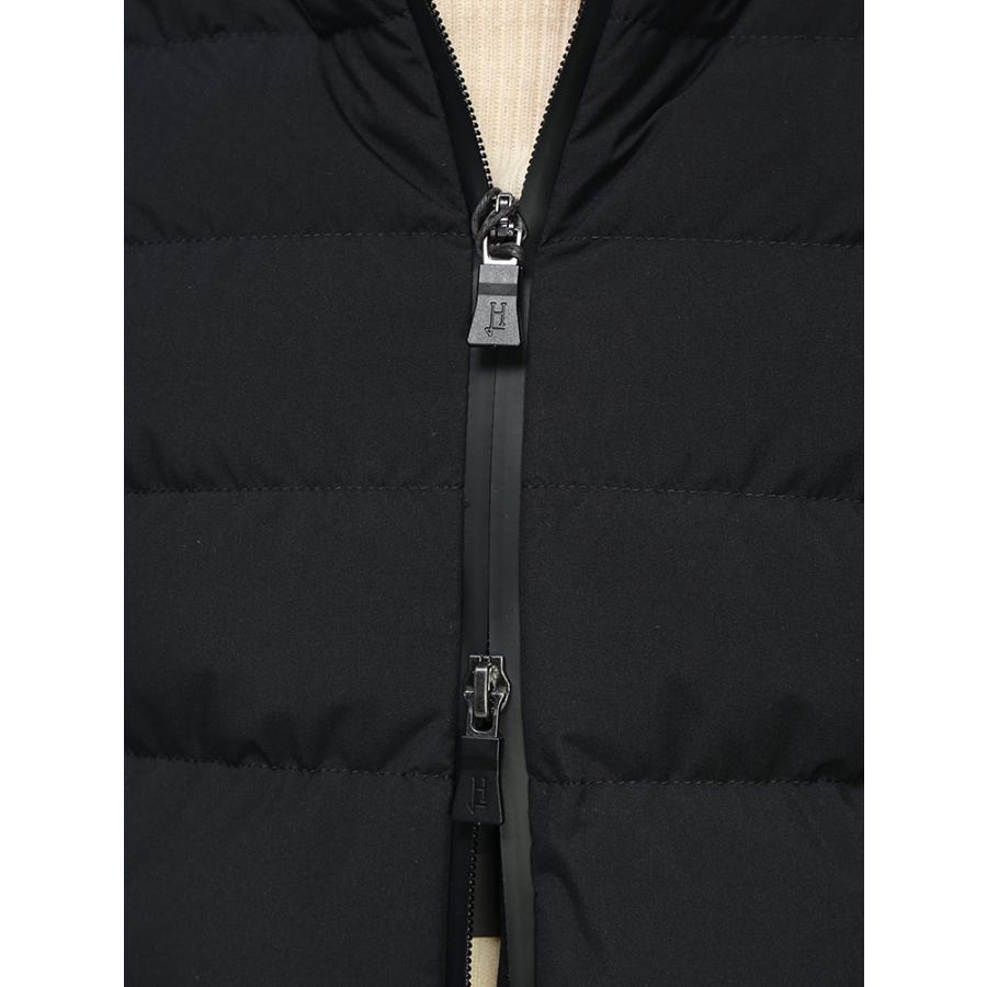 HERNO（ヘルノ） ダウン コート レディース ロゴ ミドル丈 Aライン