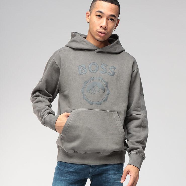 HUGO BOSS（ヒューゴ・ボス） フーディ メンズ エンブレム ロゴ
