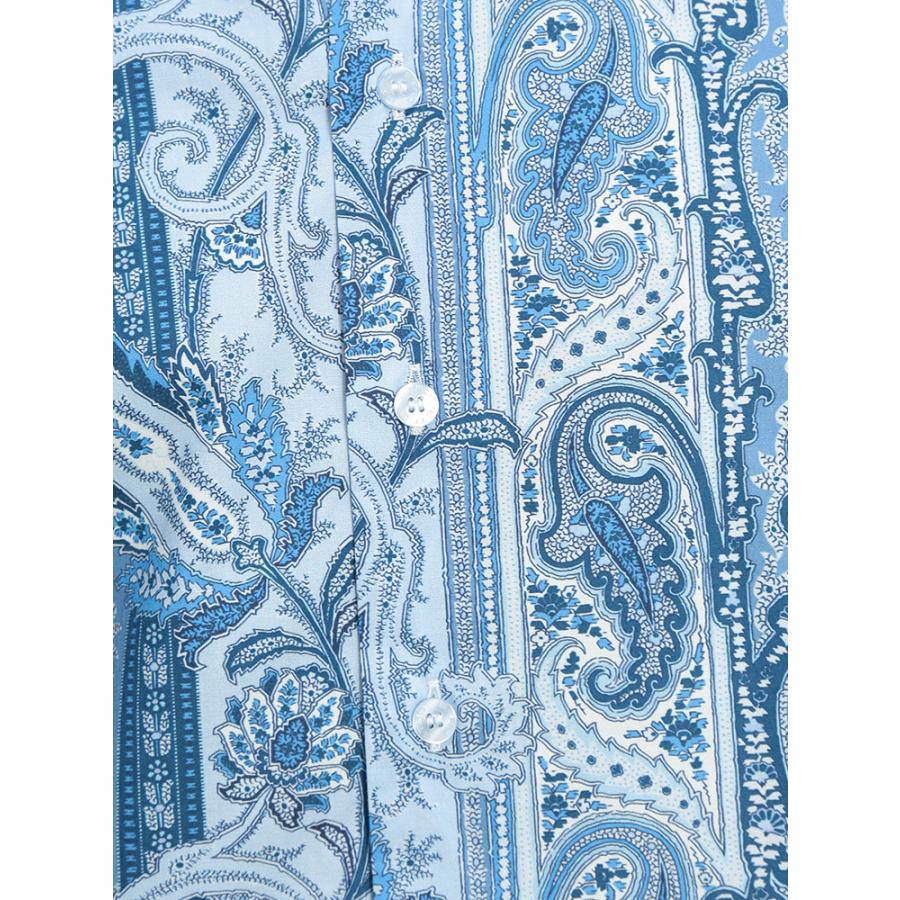 ETRO（エトロ） メンズ シャツ 長袖 ペイズリー柄 ストレッチ コットン