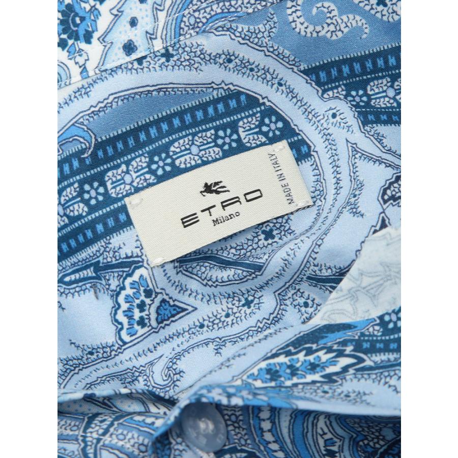 ETRO（エトロ） メンズ シャツ 長袖 ペイズリー柄 ストレッチ コットン