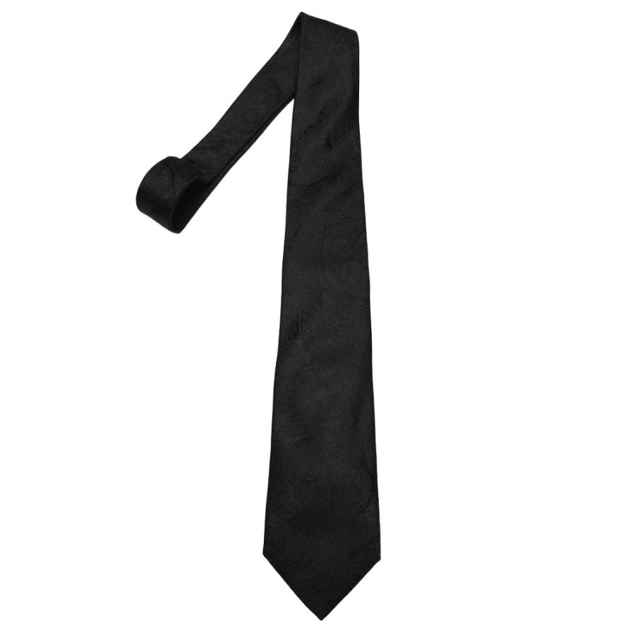 極美品✨ETRO エトロ ネクタイ 黒 ネイビー ペイズリー柄 シャガード ETRO エトロ ネクタイ ペイズリー柄 ネイビー 高級シルク イタリア製