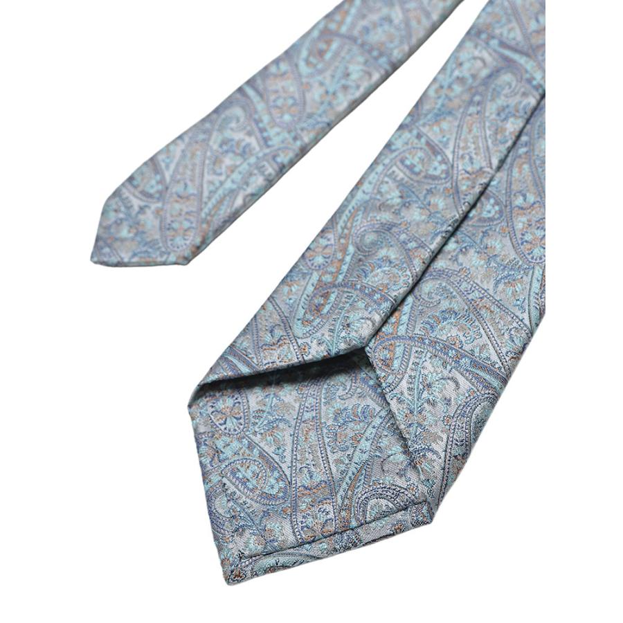 エトロ　ネクタイ　ペイズリー柄　ブルー系 ETRO/エトロ_Men通販 | ペイズリーシルクジャカードネクタイ【送料無料