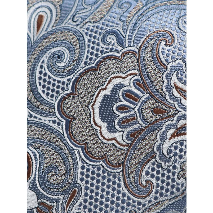 【美品】　エトロ　ネクタイ　シルク　ペイズリー柄　ジャガード織　ホワイト系 ETRO（エトロ） ネクタイ メンズ シルク100％ ペイズリー柄 ネクタイ