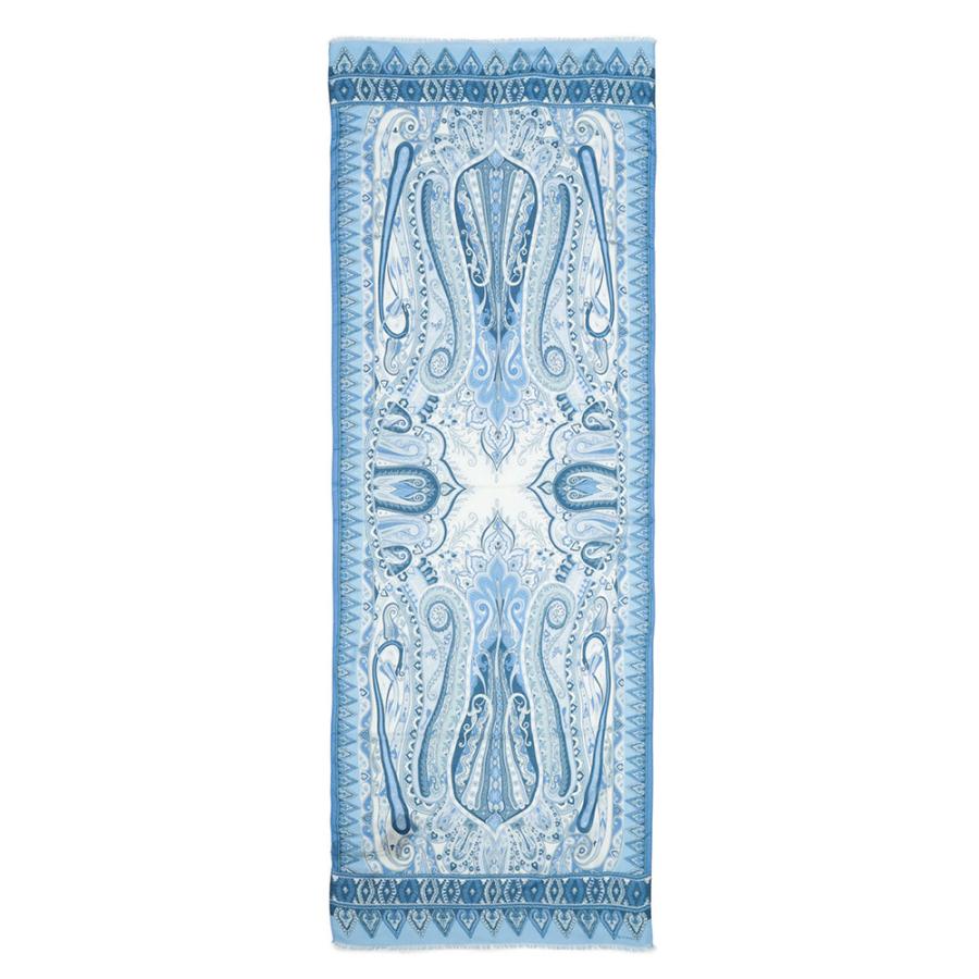 【美品】ETRO ペイズリー柄 メンズ ストール ETRO（エトロ） ストール メンズ カシミヤ混 ペイズリー柄 ストール