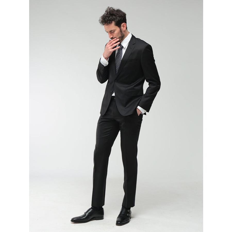 ヒューゴボス メンズ スーツ HUGO BOSS 無地 シングル ジャケット ノータック スラックス ビジネス スーツ HBHG10236006P ブランド スーツの画像