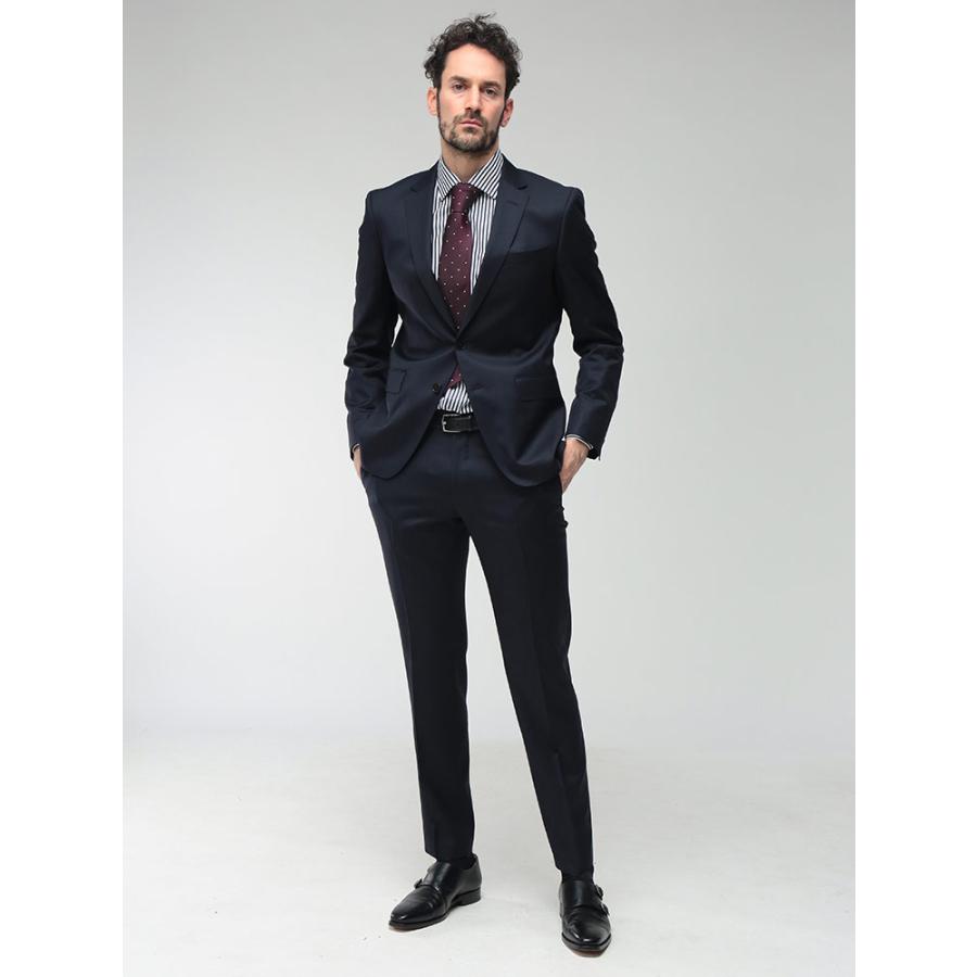 ヒューゴボス メンズ スーツ HUGO BOSS 無地 シングル ジャケット ノータック スラックス ビジネス スーツ HBHG10236006P ブランド スーツの画像