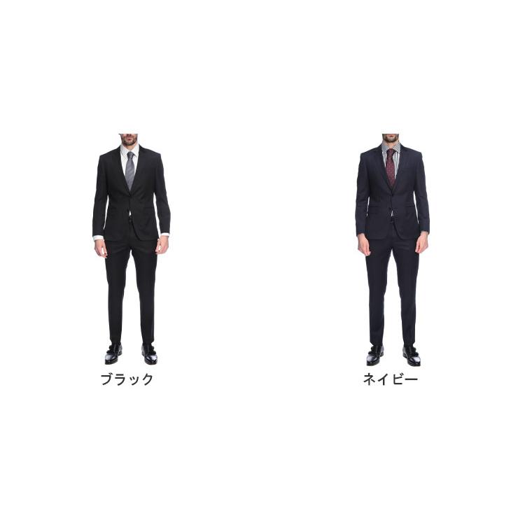 ヒューゴボス メンズ スーツ HUGO BOSS 無地 シングル ジャケット ノータック スラックス ビジネス スーツ HBHG10236006P ブランド スーツの画像