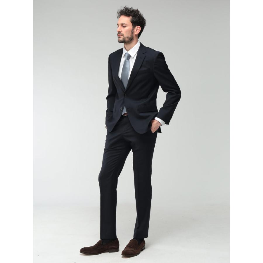 ヒューゴボス メンズ スーツ HUGO BOSS 無地 ストレッチ シングル ジャケット ノータック スラックス ビジネス スーツ HBHG10270084P ブランドの画像