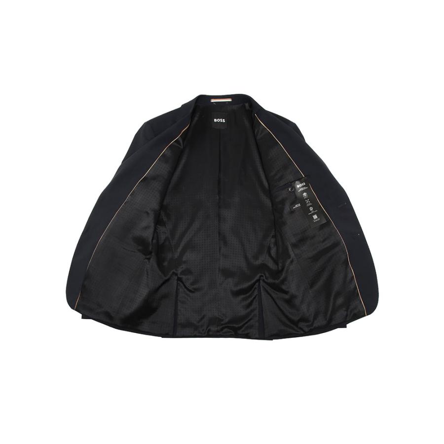 ヒューゴボス メンズ スーツ HUGO BOSS 無地 ストレッチ シングル ジャケット ノータック スラックス ビジネス スーツ HBHG10270084P ブランドの画像