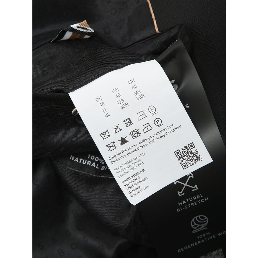 ヒューゴボス メンズ スーツ HUGO BOSS 無地 ストレッチ シングル ジャケット ノータック スラックス ビジネス スーツ HBHG10270084P ブランドの画像