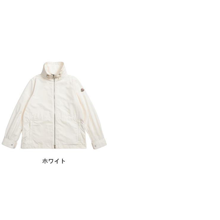 美品　MONCLER フード付きホワイトジャケット　ブルゾン　マウンテンパーカー MONCLER モンクレール メンズ アウター ブランド ロゴ コード フード