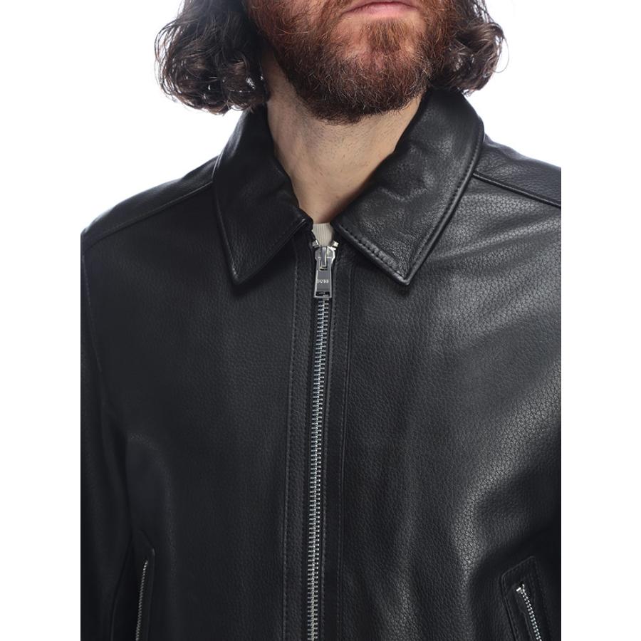 HUGO BOSS（ヒューゴ・ボス） メンズ ジャケット レザー フルジップ 
