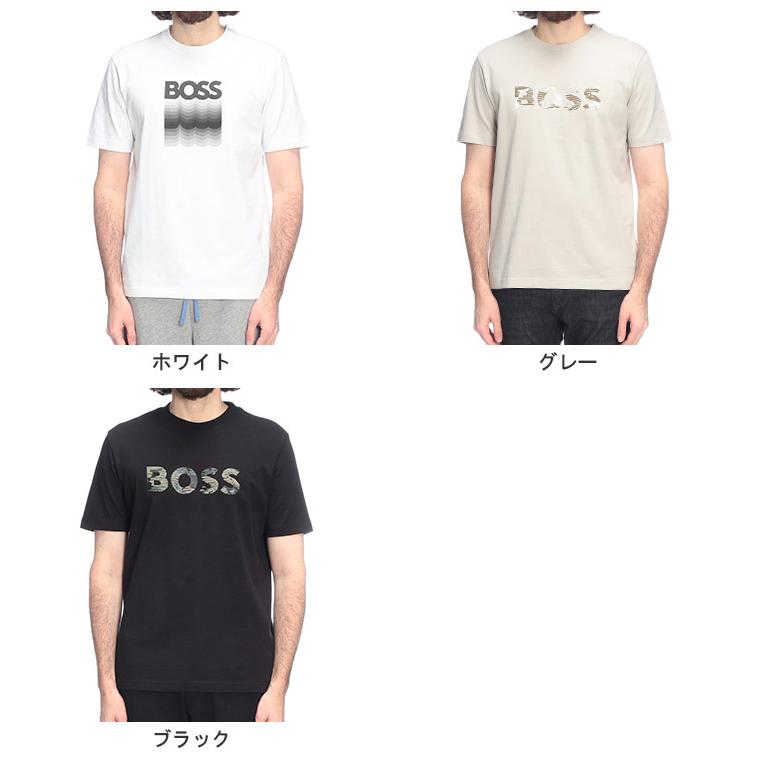 高級 美品 BOSS ヒューゴボス マーセライズドコットンカモフラTシャツ XL HUGO BOSS (ヒューゴボス) メンズ Tシャツ 半袖 ロゴ 肩ライン クルー