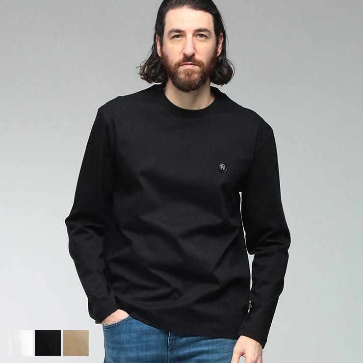 HUGO BOSS（ヒューゴ・ボス） メンズ Tシャツ 長袖 ロゴ ワンポイント