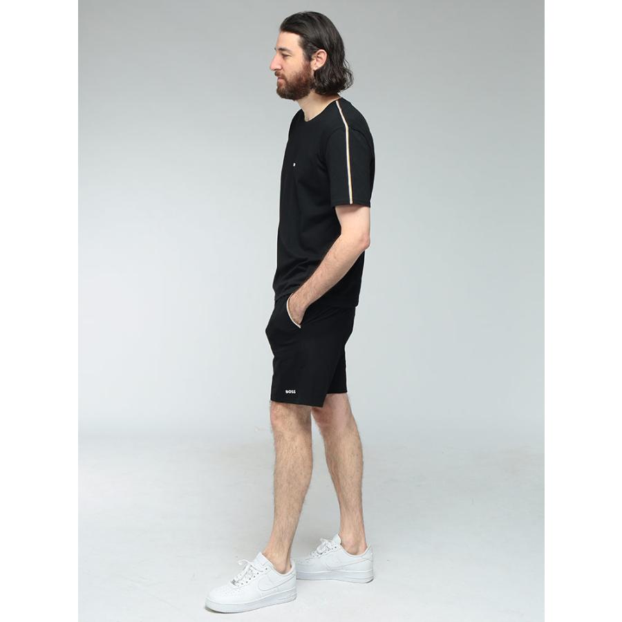 HUGO BOSS（ヒューゴ・ボス） メンズ Tシャツ 半袖 ロゴ 肩ライン