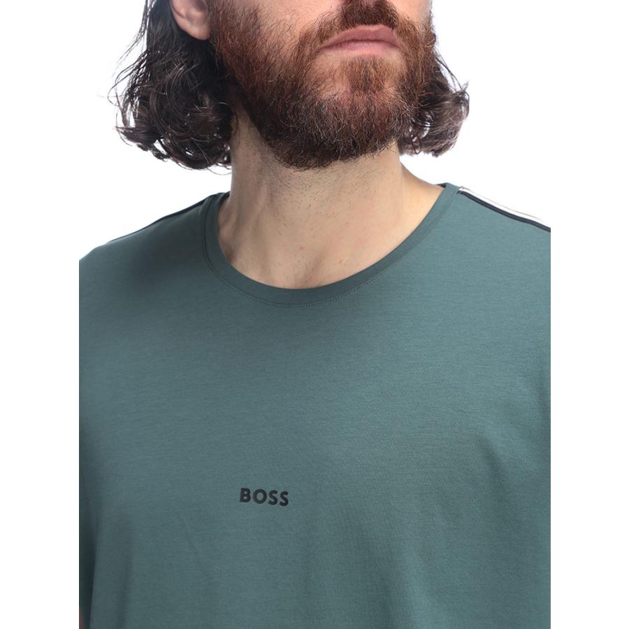 HUGO BOSS（ヒューゴ・ボス） メンズ Tシャツ 半袖 ロゴ 肩ライン