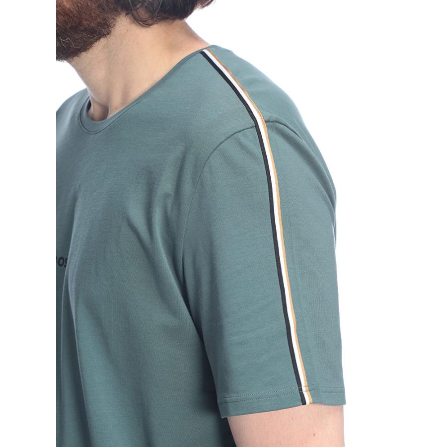 HUGO BOSS（ヒューゴ・ボス） メンズ Tシャツ 半袖 ロゴ 肩ライン