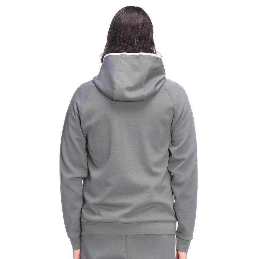 BOSS グレー フルジップパーカー HUGO BOSS（ヒューゴ・ボス） メンズ パーカー 長袖 ロゴ プレート