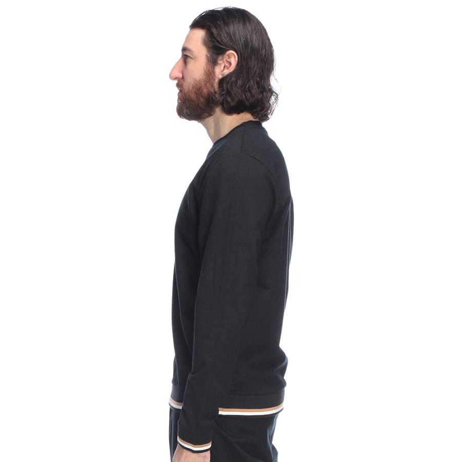 HUGO BOSS（ヒューゴ・ボス） メンズ Tシャツ 長袖 ロゴ リブライン