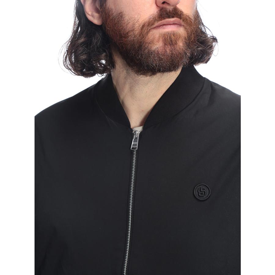 BOSS ヒューゴボス サイド切り替え プリマロフトMA1／ブルゾン 50 HUGO BOSS（ヒューゴ・ボス） メンズ ブルゾン ロゴ ワンポイント