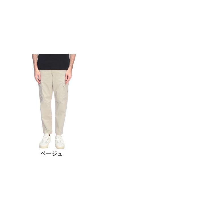 ヒューゴボス メンズ カーゴパンツ HUGO BOSS ロゴ ポケット ミリタリー カーゴ パンツ HB50552096 ブランド ボトムス ベージュの画像