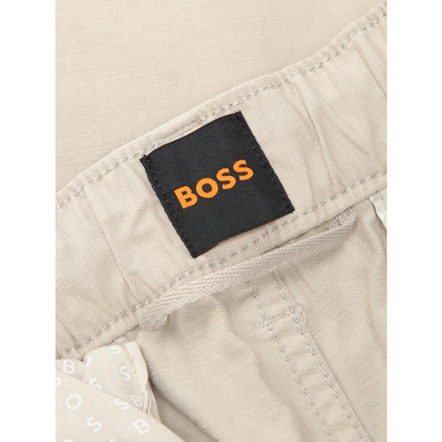 ヒューゴボス メンズ カーゴパンツ HUGO BOSS ロゴ ポケット ミリタリー カーゴ パンツ HB50552096 ブランド ボトムス ベージュの画像