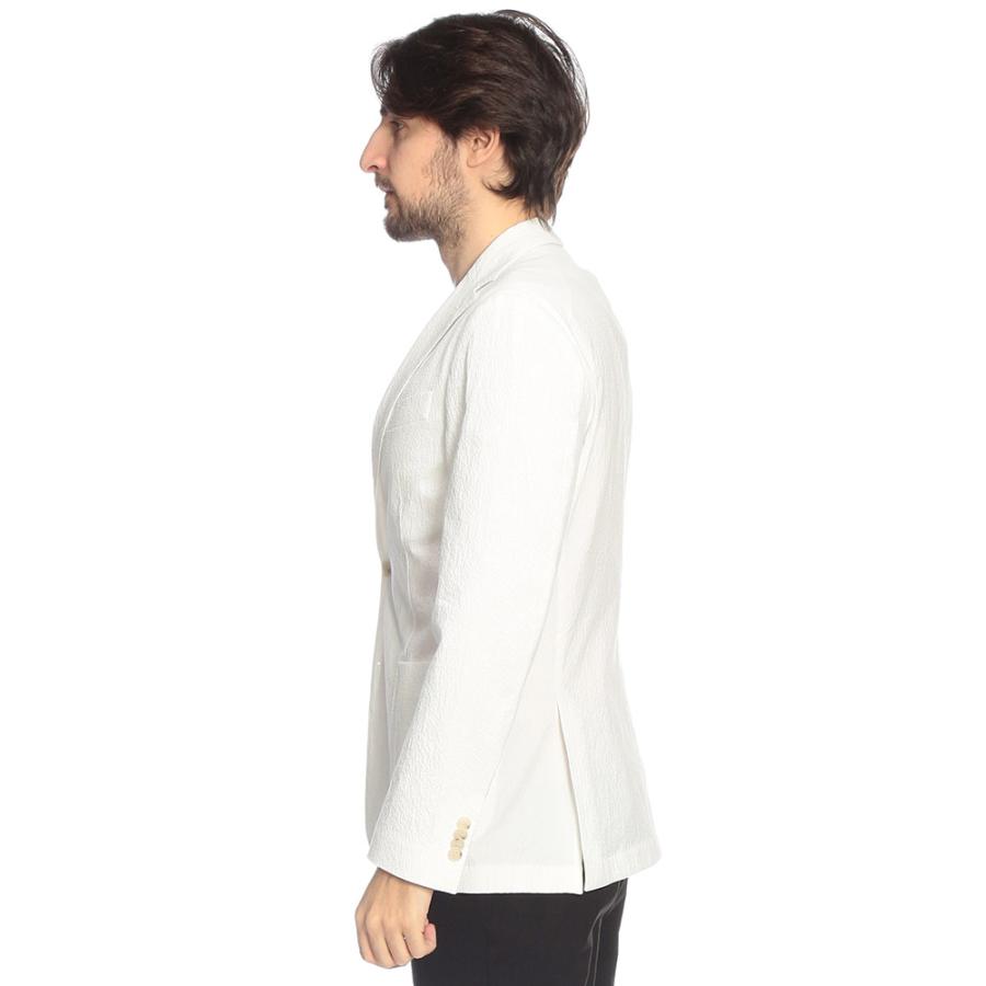 ヒューゴボス HUGO BOSS メンズ ジャケット シアサッカー シングル 2ツ釦 テーラード HBHANRY10279134 ブランド アウター フォーマル 春 夏の画像