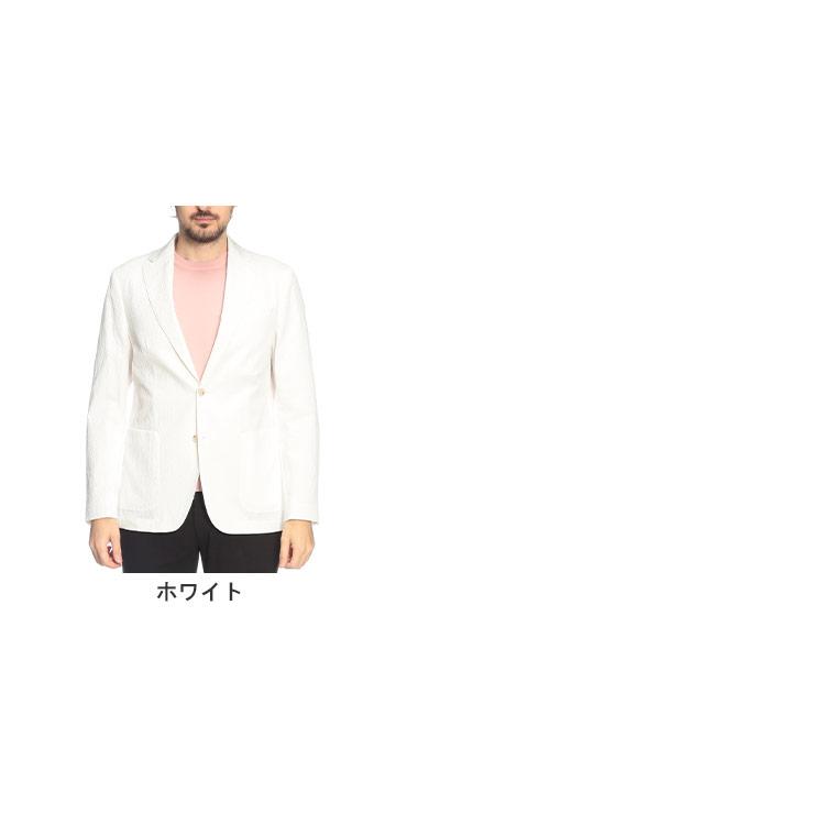 ヒューゴボス HUGO BOSS メンズ ジャケット シアサッカー シングル 2ツ釦 テーラード HBHANRY10279134 ブランド アウター フォーマル 春 夏の画像