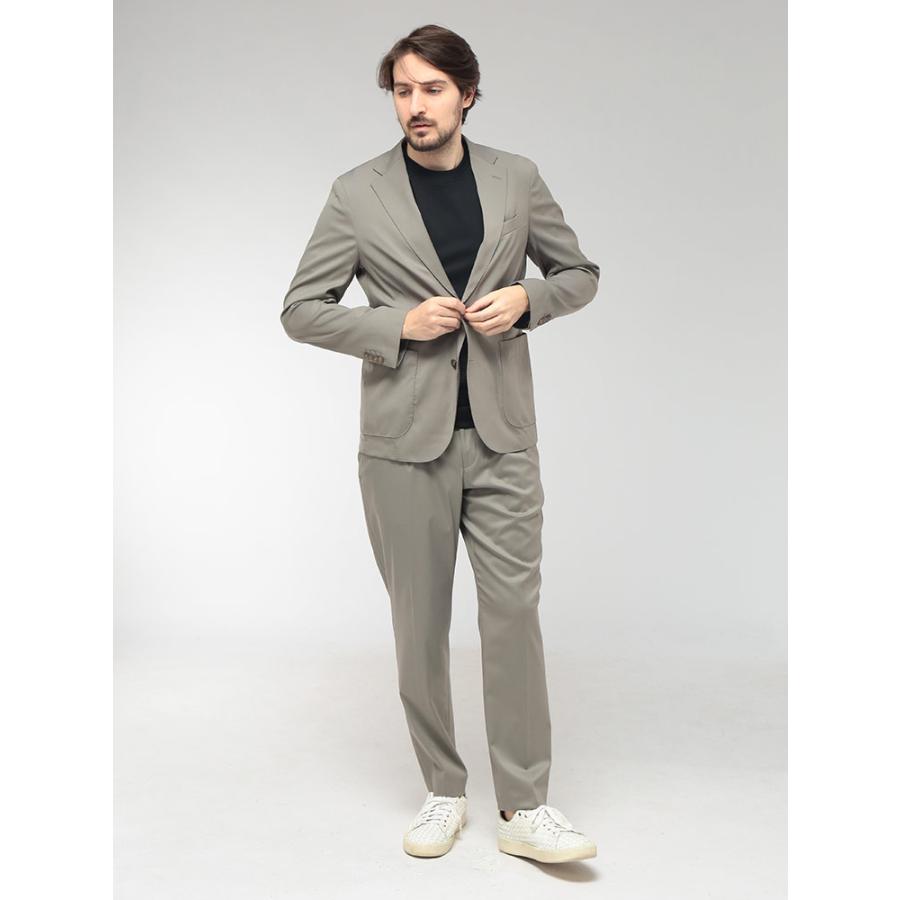 ヒューゴボス スーツ セットアップ ストレッチ グレンチェック ウール グレー HUGO BOSS（ヒューゴ・ボス） メンズ スーツ ストレッチウール