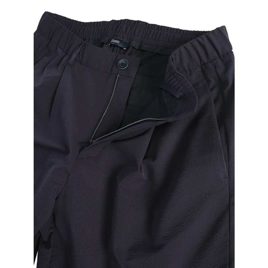HERNO（ヘルノ） メンズ ショートパンツ シアサッカー ワンタック ショーツ HRPT000192U ブランド ボトムス パンツ きれいめ ...