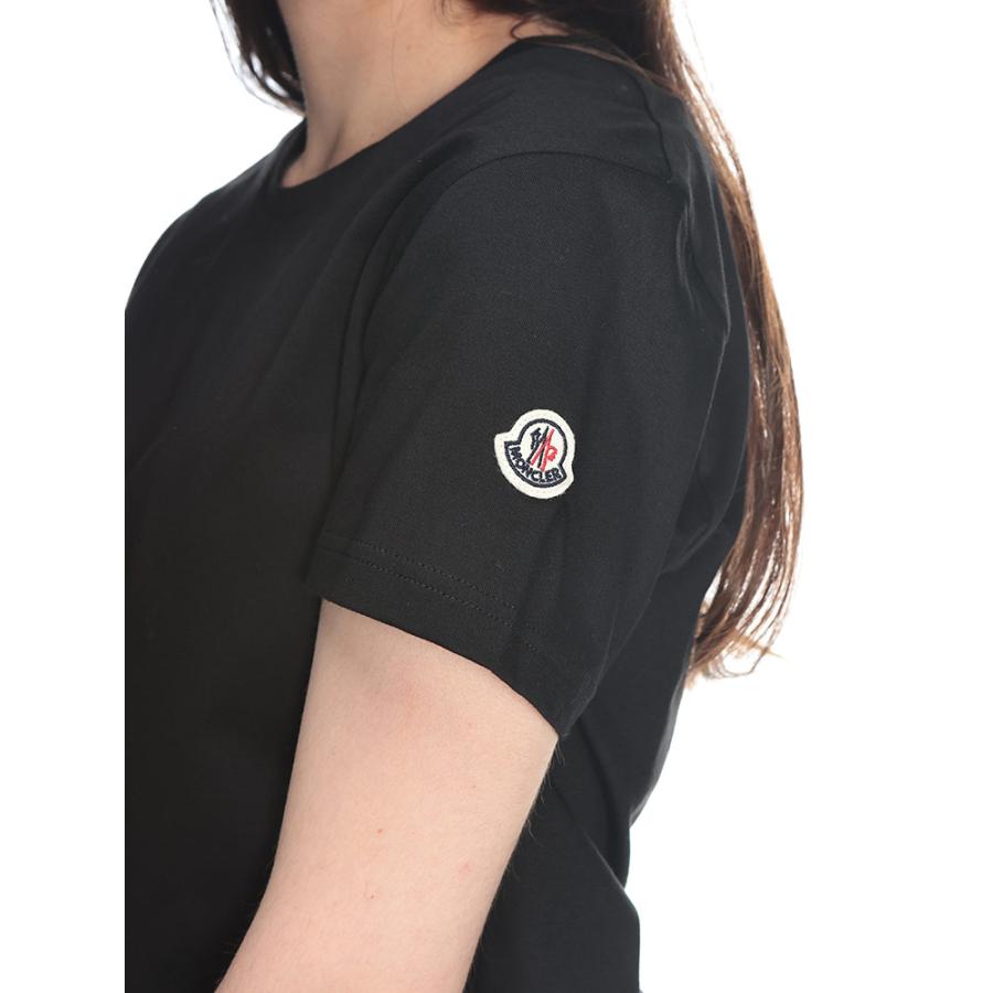 モンクレール MONCLER レディース Tシャツ 半袖 MCL8C73200V8058 クラシック ワンポイント クルーネック カットソー ブランド トップス コットン シンプル 春 夏の画像