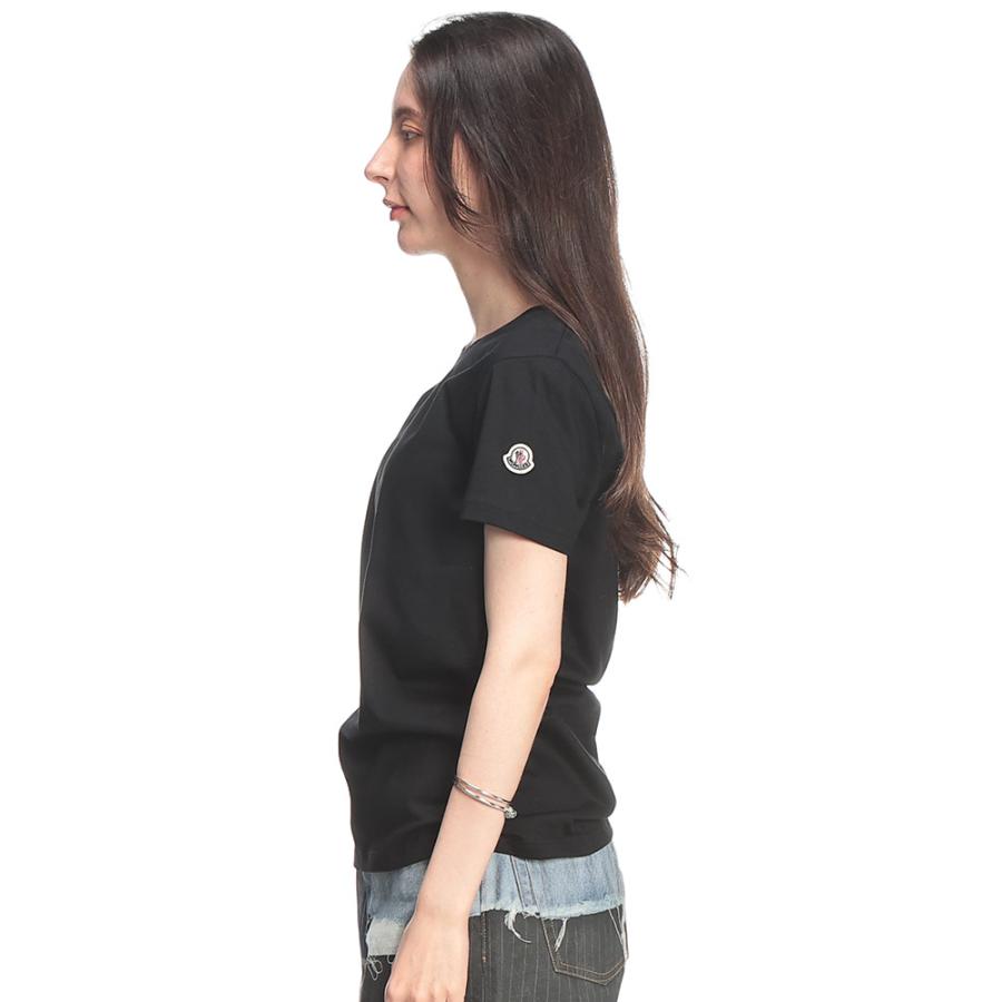 モンクレール MONCLER レディース Tシャツ 半袖 MCL8C73200V8058 クラシック ワンポイント クルーネック カットソー ブランド トップス コットン シンプル 春 夏の画像
