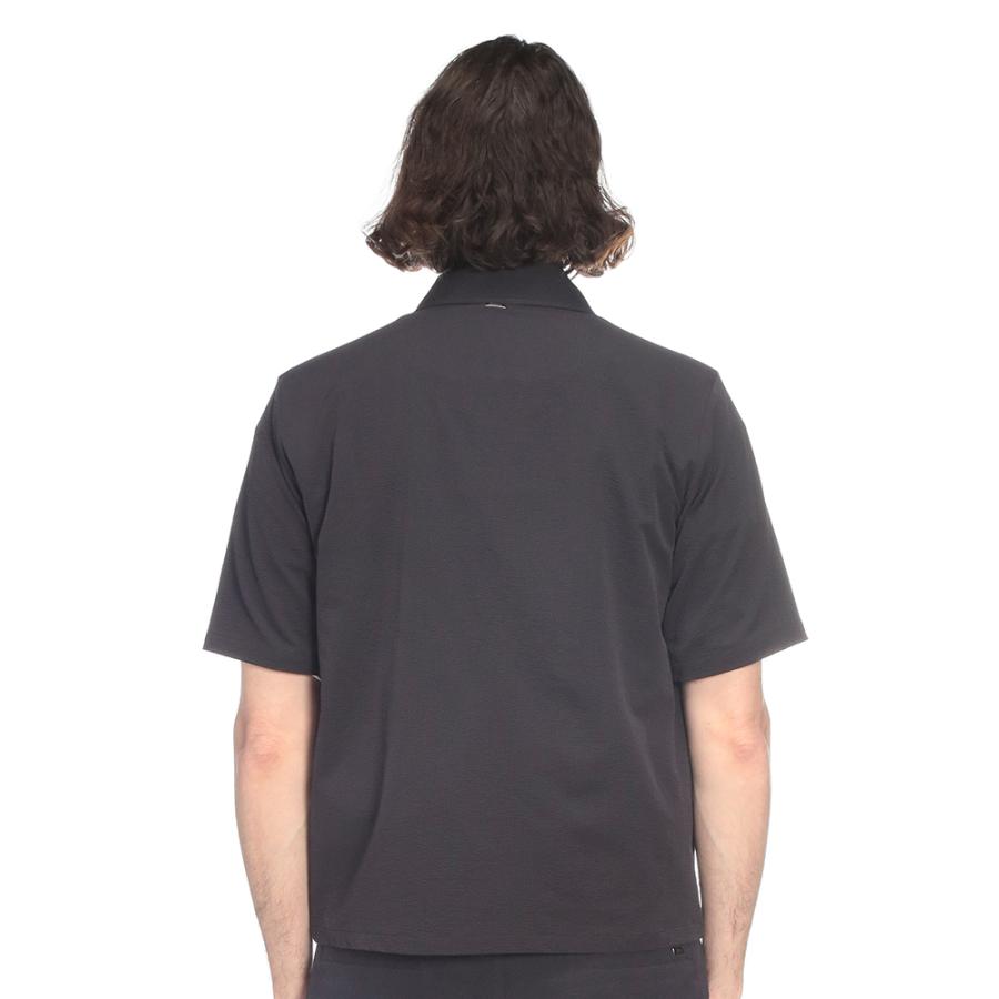 ヘルノ HERNO メンズ シャツ 半袖 シアサッカー レギュラーカラー スナップボタン HRCM000012U ブランド トップス 春 夏の画像