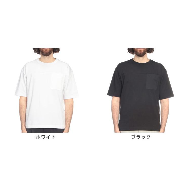 HERNO（ヘルノ） メンズ Tシャツ 半袖 アシンメトリー切替 胸ポケット