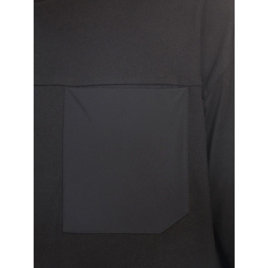 HERNO（ヘルノ） メンズ Tシャツ 半袖 アシンメトリー切替 胸ポケット