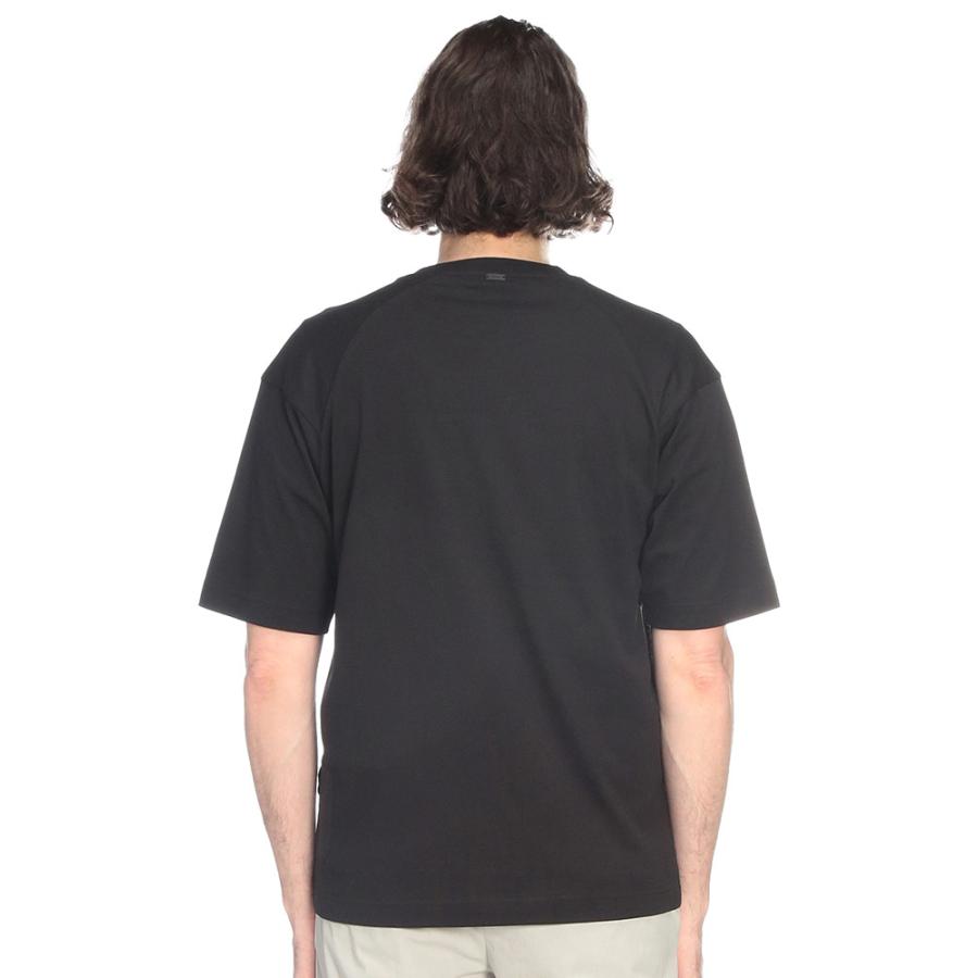 HERNO（ヘルノ） メンズ Tシャツ 半袖 アシンメトリー切替 胸ポケット