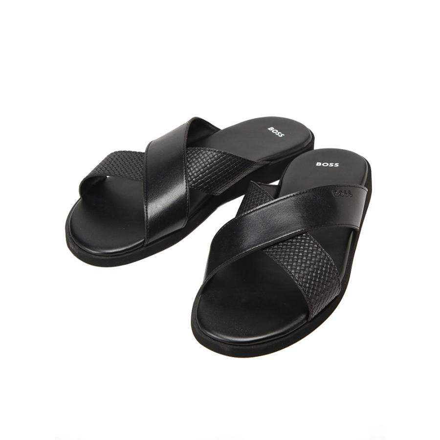 Hugo boss ヒューゴボス　サンダル HUGO BOSS（ヒューゴ・ボス） メンズ サンダル 合成皮革 スライド