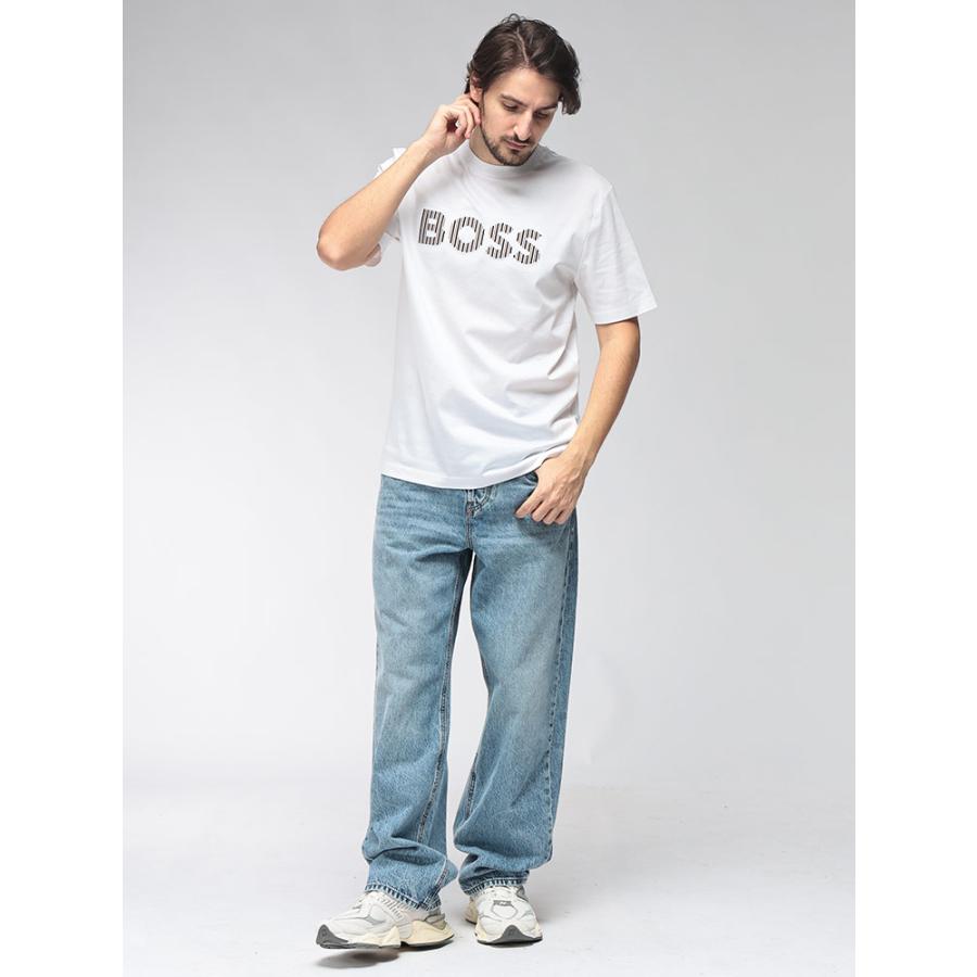 HUGO BOSS（ヒューゴ・ボス） メンズ Tシャツ 半袖 HB50560466ロゴ刺繍