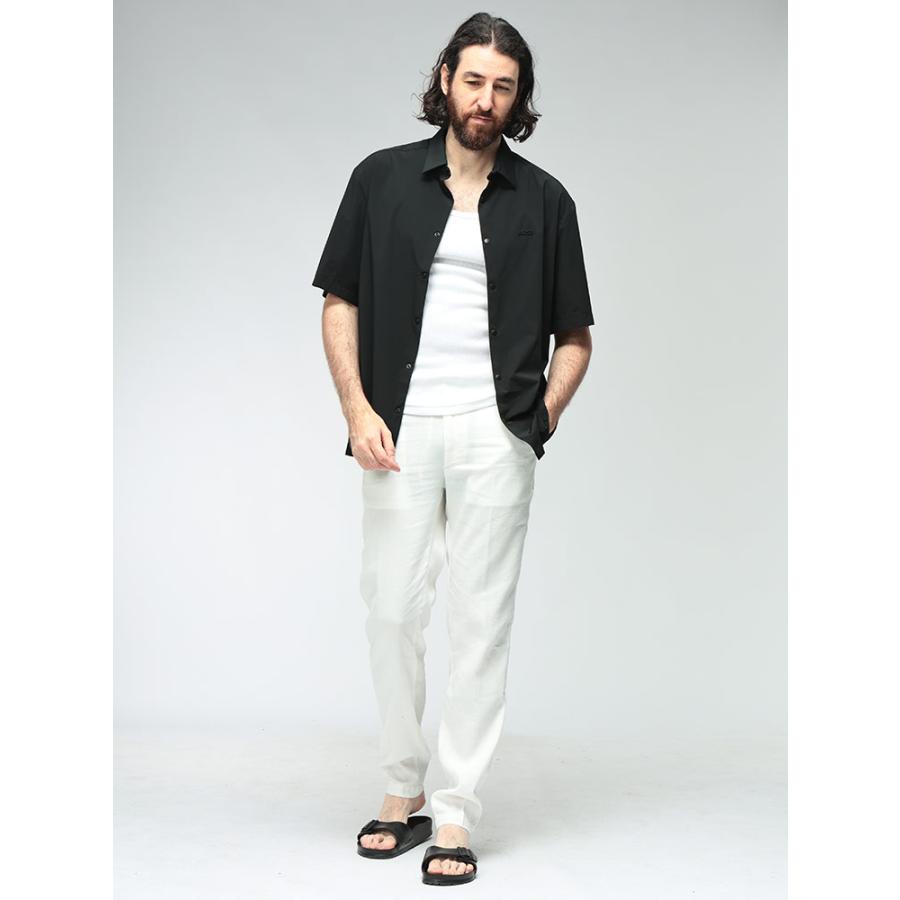 ヒューゴボス メンズ ジョガーパンツ HUGO BOSS ストレッチリネン