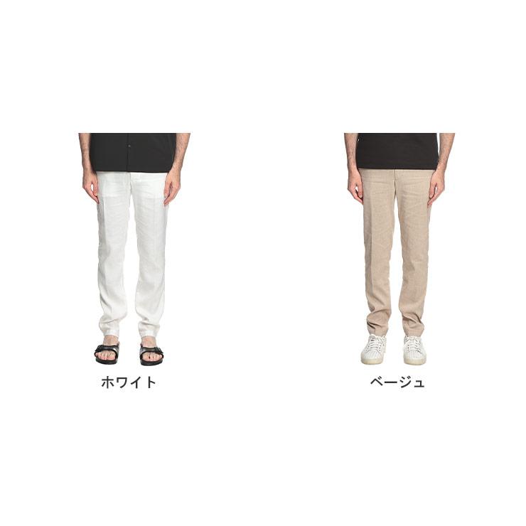 ヒューゴボス メンズ ジョガーパンツ HUGO BOSS ストレッチリネン