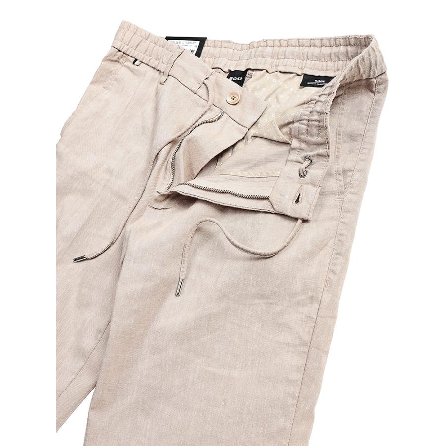 ヒューゴボス メンズ ジョガーパンツ HUGO BOSS ストレッチリネン