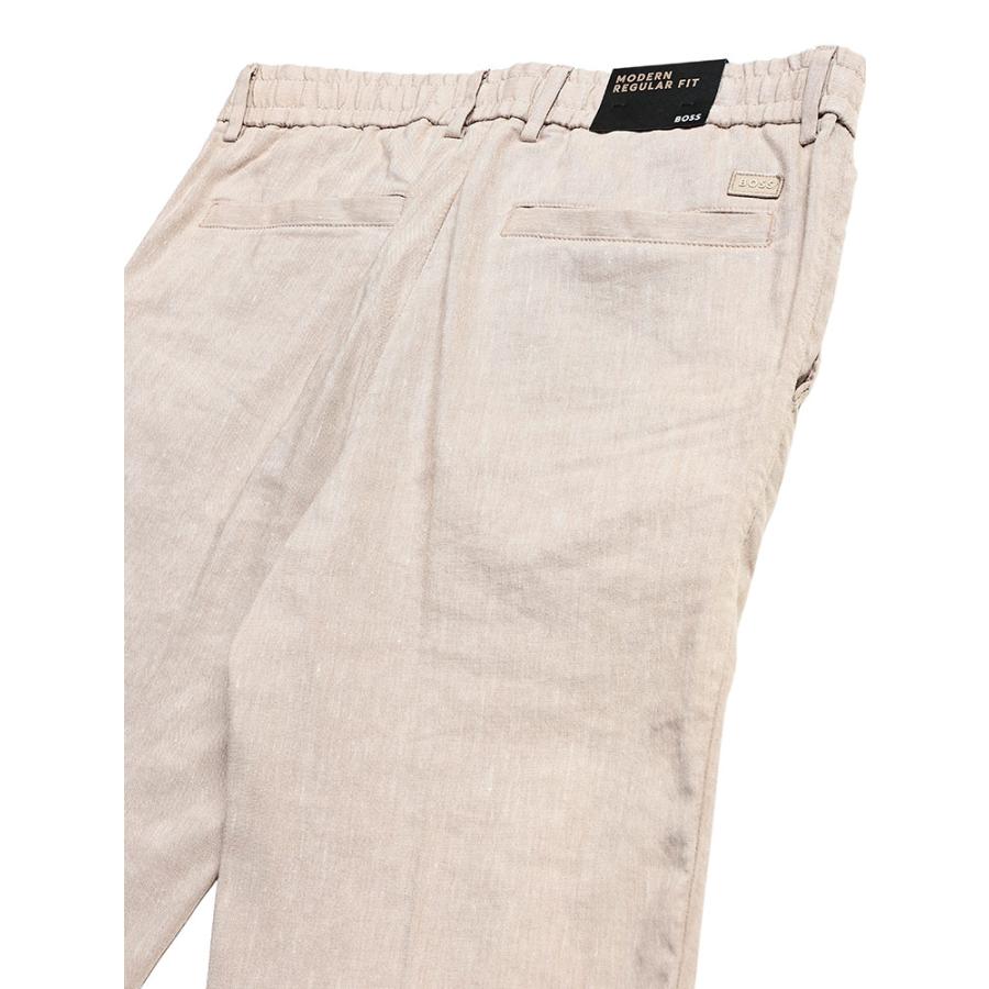 ヒューゴボス メンズ ジョガーパンツ HUGO BOSS ストレッチリネン