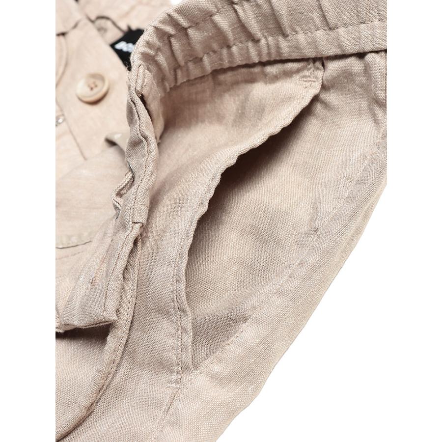 ヒューゴボス メンズ ジョガーパンツ HUGO BOSS ストレッチリネン