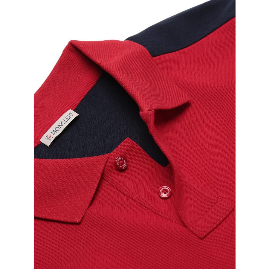 モンクレール メンズ ポロシャツ 半袖 Moncler バイカラー 切替 鹿の子 赤 ブランド トップス コットン Mc8a 24 ゼンオンライン 通販 Yahoo ショッピング