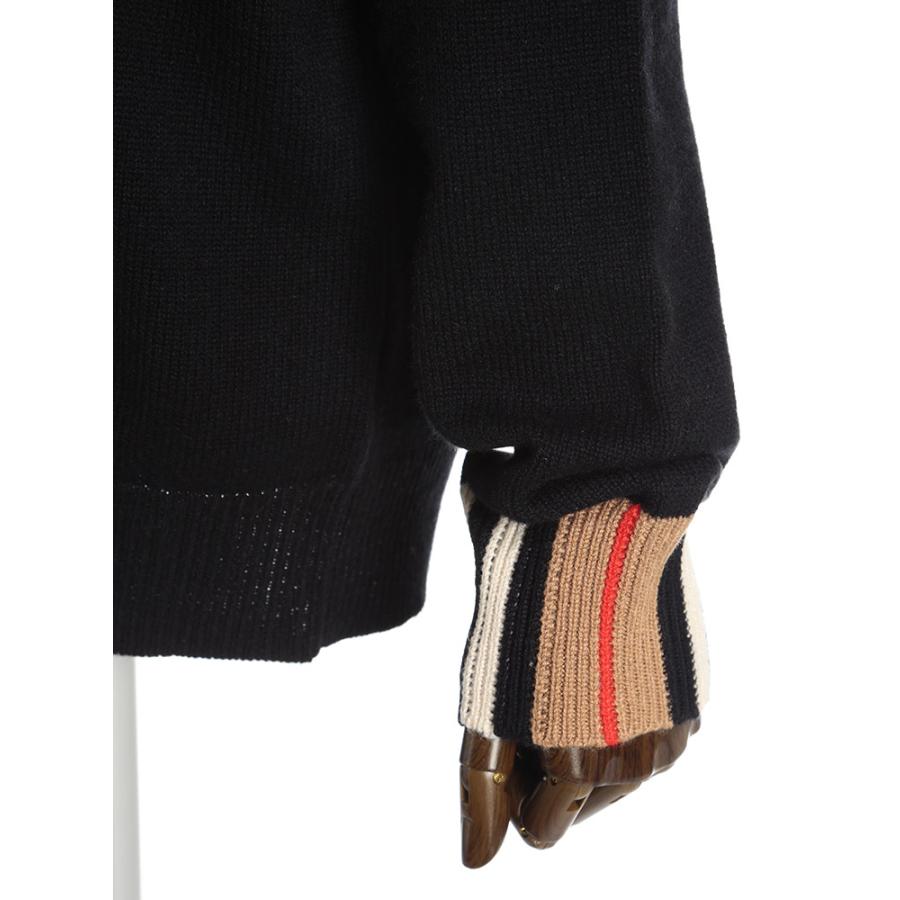 バーバリー レディース セーター Burberry カシミヤ ニット アイコン ストライプ 長袖 黒 ブランド レディース トップス カシミア l ゼンオンライン 通販 Yahoo ショッピング