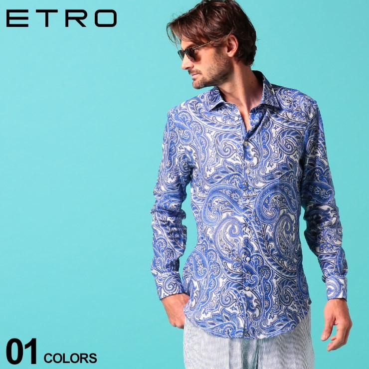 エトロ メンズ シャツ 長袖 Etro 麻100 ペイズリー 総柄 プリント リネンシャツ ブランド トップス 麻シャツ 柄シャツ カジュアルシャツ Et ゼンオンライン 通販 Yahoo ショッピング