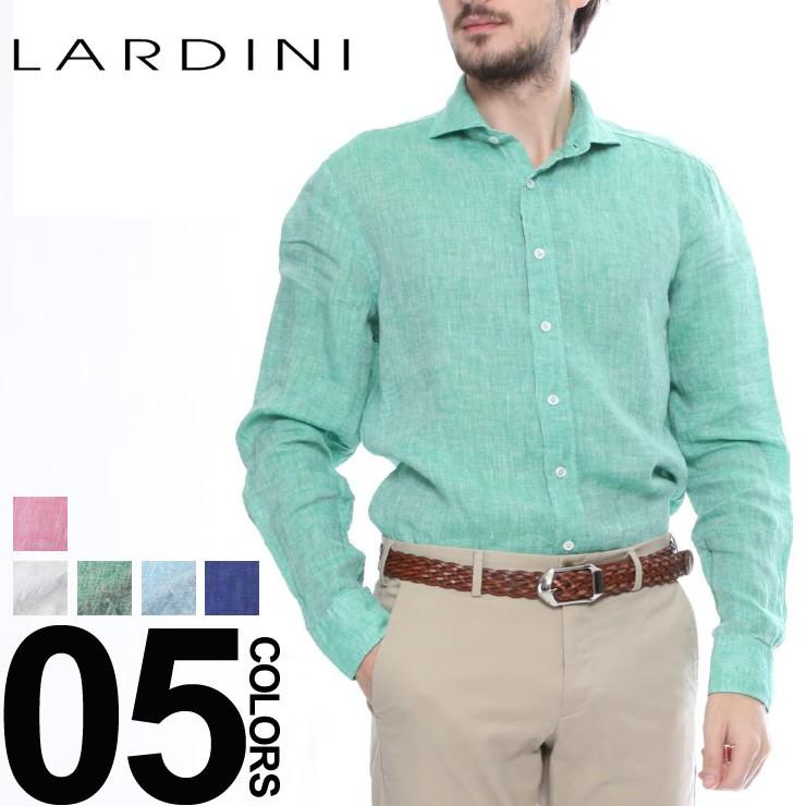 ラルディーニ Lardini リネンシャツ 長袖 ホリゾンタルカラー 麻シャツ ブランド メンズ Ldciroeec710 ゼンオンライン 通販 Yahoo ショッピング