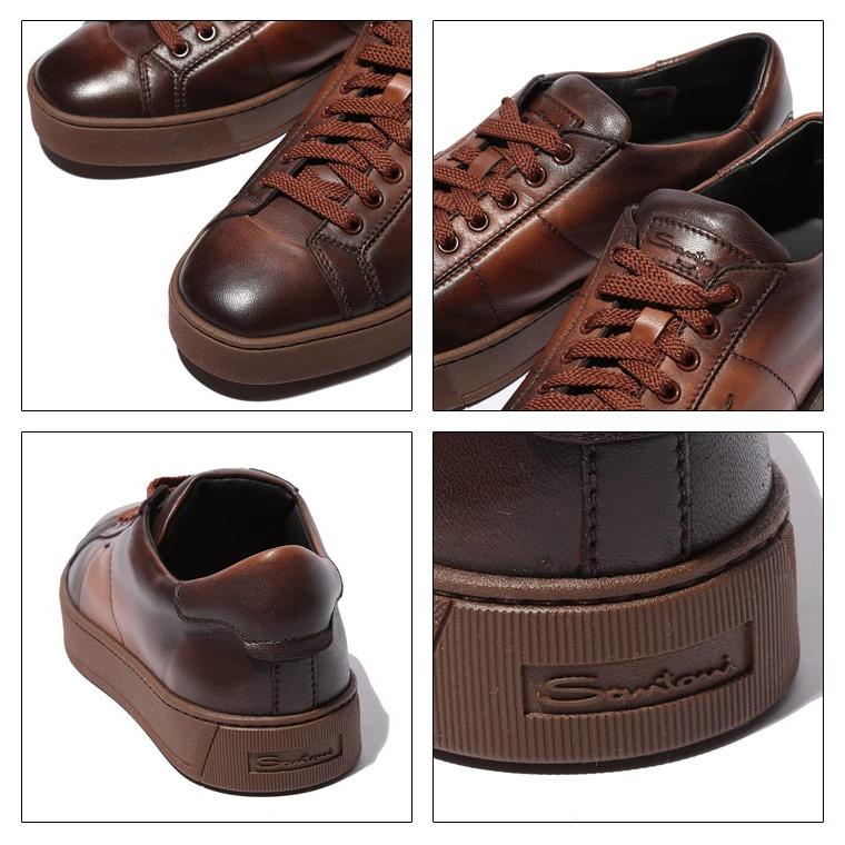 サントーニ Santoni スニーカー レザー レースアップ ローカット 茶色 ブランド メンズ 靴 シューズ Sa850gotm50 ゼンオンライン 通販 Yahoo ショッピング
